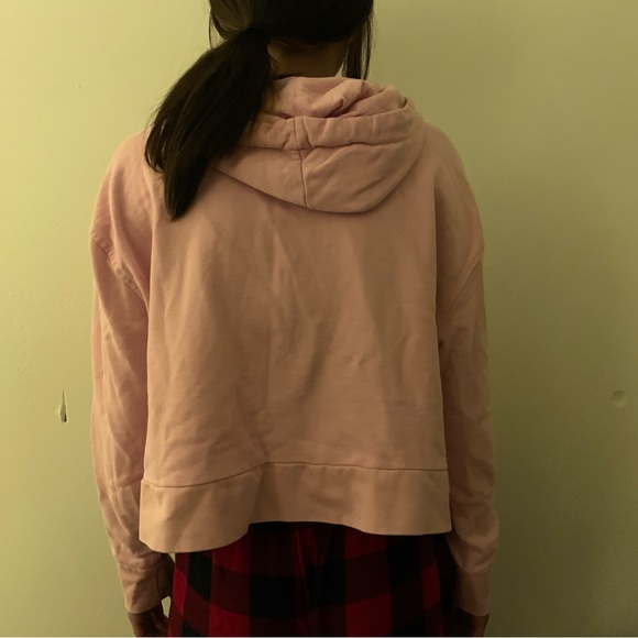 (Size M) Pink Kangol Cropped Sweater - Picture 2 of 2